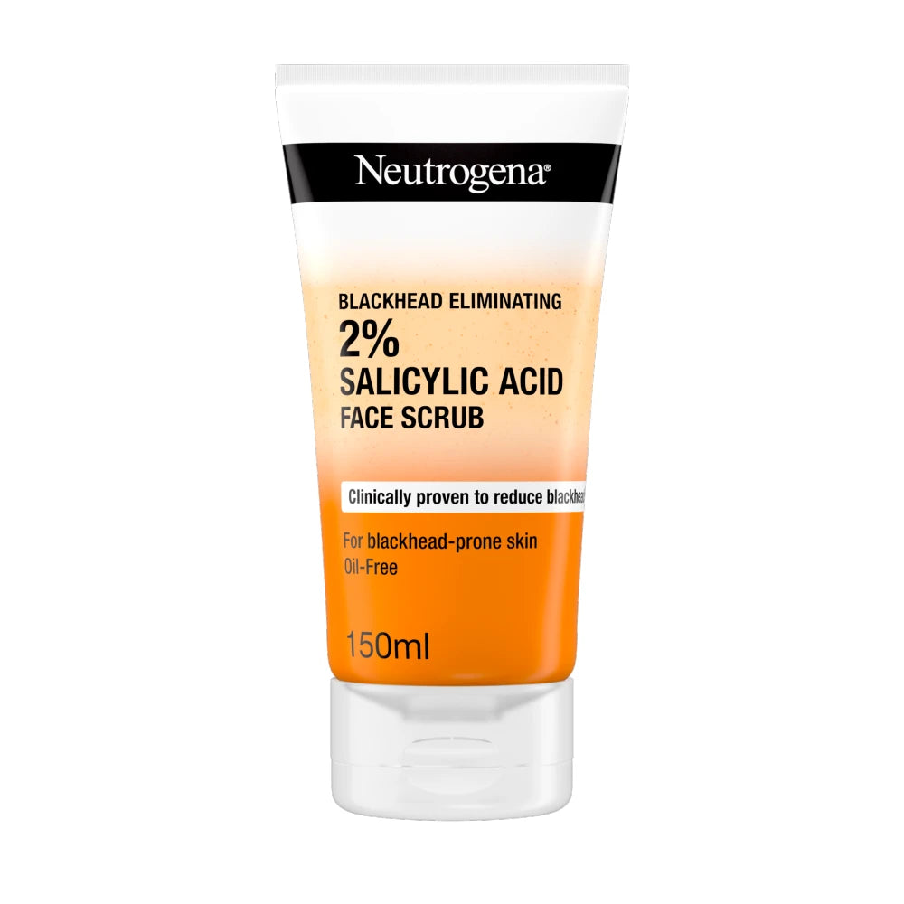 Neutrogena Blackhead Eliminating 2% Salicylic Acid Face Scrub - 150ml — product packaging