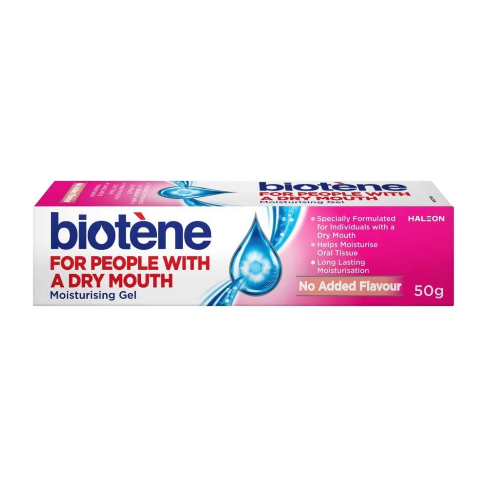 Biotène Dry Mouth Oral Balance Saliva Replacement Gel - 50g — product packaging
