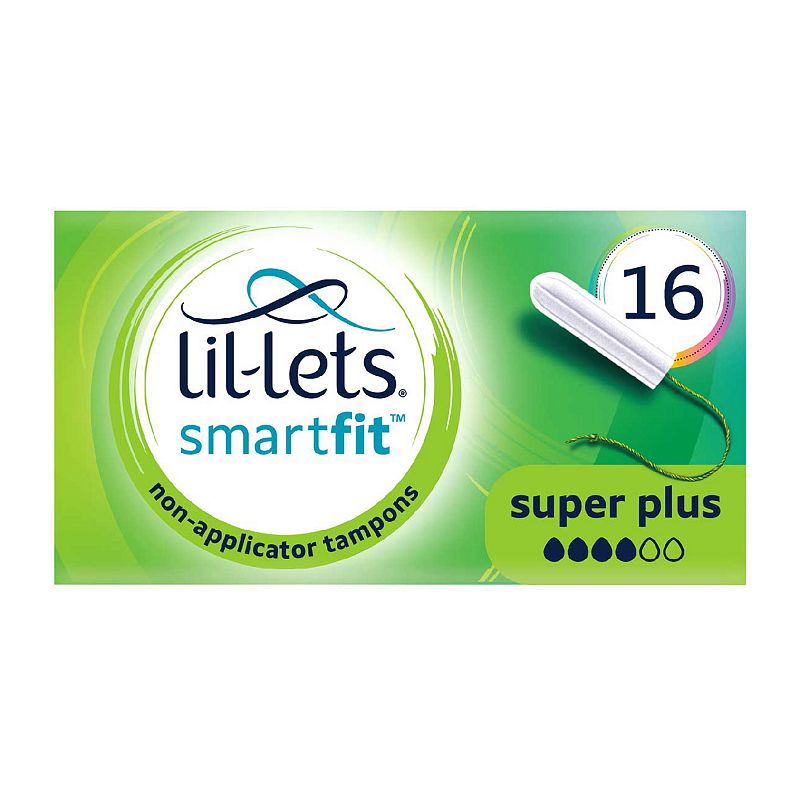 Lil-Lets SmartFit Non-Applicator Tampons Super Plus - 16 Pack — product packaging