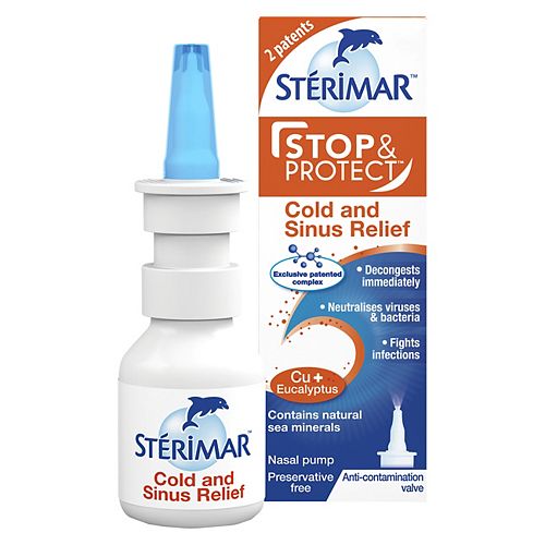 Sterimar Stop & Protect Cold and Sinus Relief Nasal Spray - 20ml — product packaging