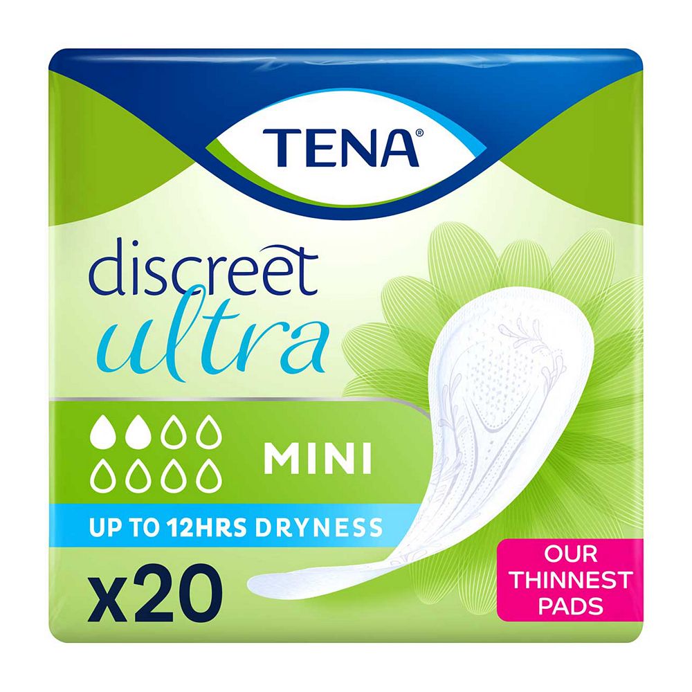 TENA Discreet Mini Bladder Weakness Pads - 20 Pads — product packaging