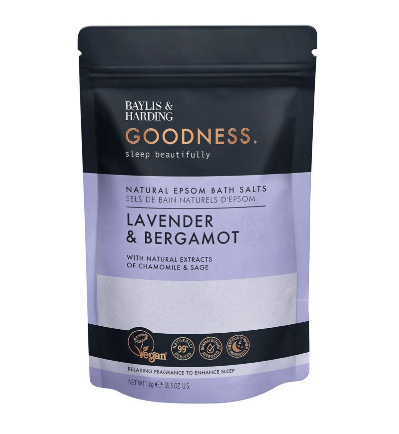 Baylis & Harding Goodness Sleep Lavender & Bergamot Natural Epsom Bath Salts - 1kg — product packaging