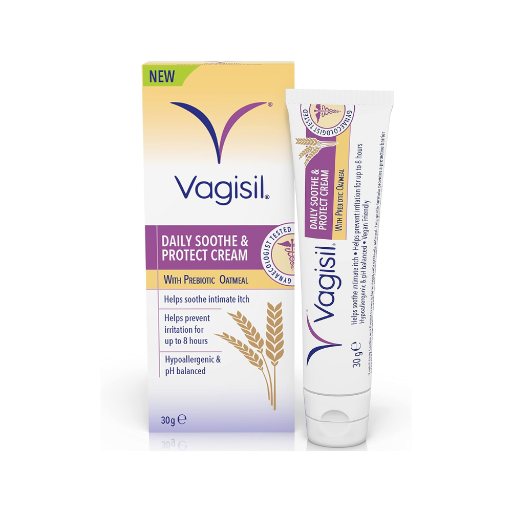 Vagisil Daily Soothe and Protect Cream with Prebiotic Oatmeal 30g,