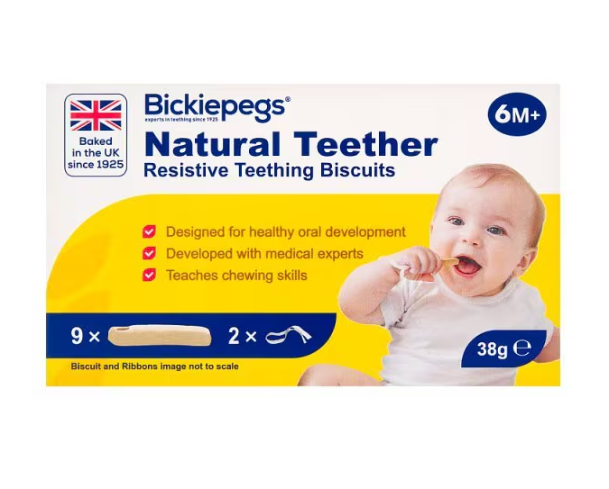 Bickiepegs Natural Teething Biscuits For Children 38g