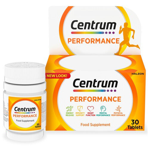 Centrum Performance Multivitamin & Mineral Tablets with Ginseng & Ginkgo - 30 Tablets — product packaging