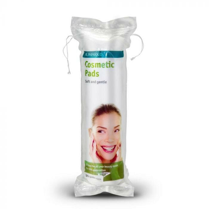 Round Cotton Cosmetic Pads (Numark or Simply Cotton) - 80 Pads — product packaging