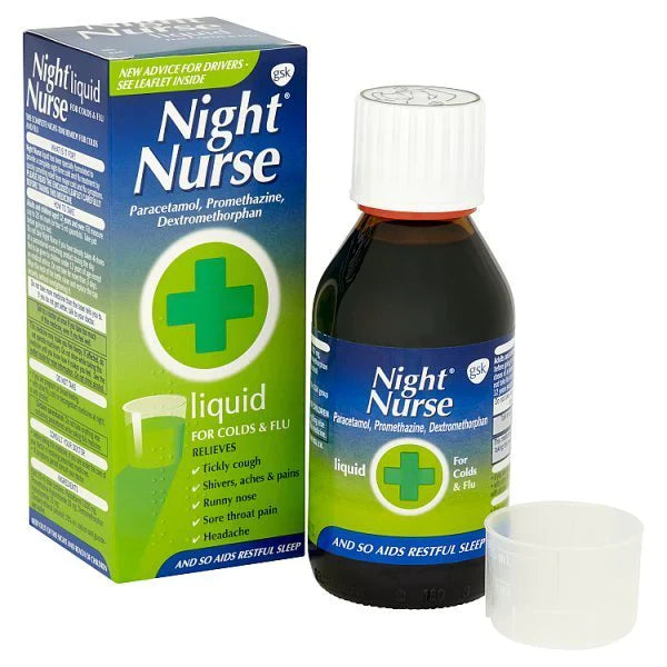 Night Nurse Original Night-time Cold & Flu Liquid - 160ml — product packaging