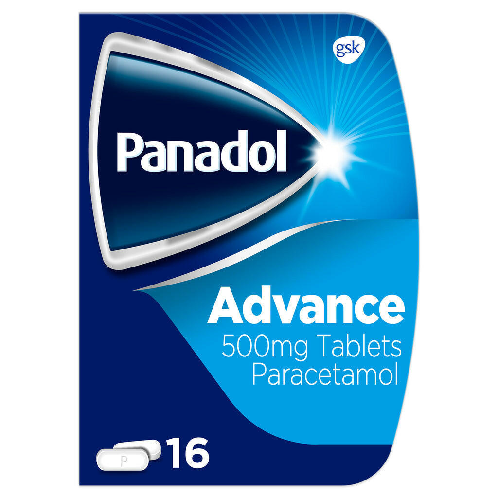 Panadol Advance Paracetamol 500mg Tablets - 16 Tablets — product packaging