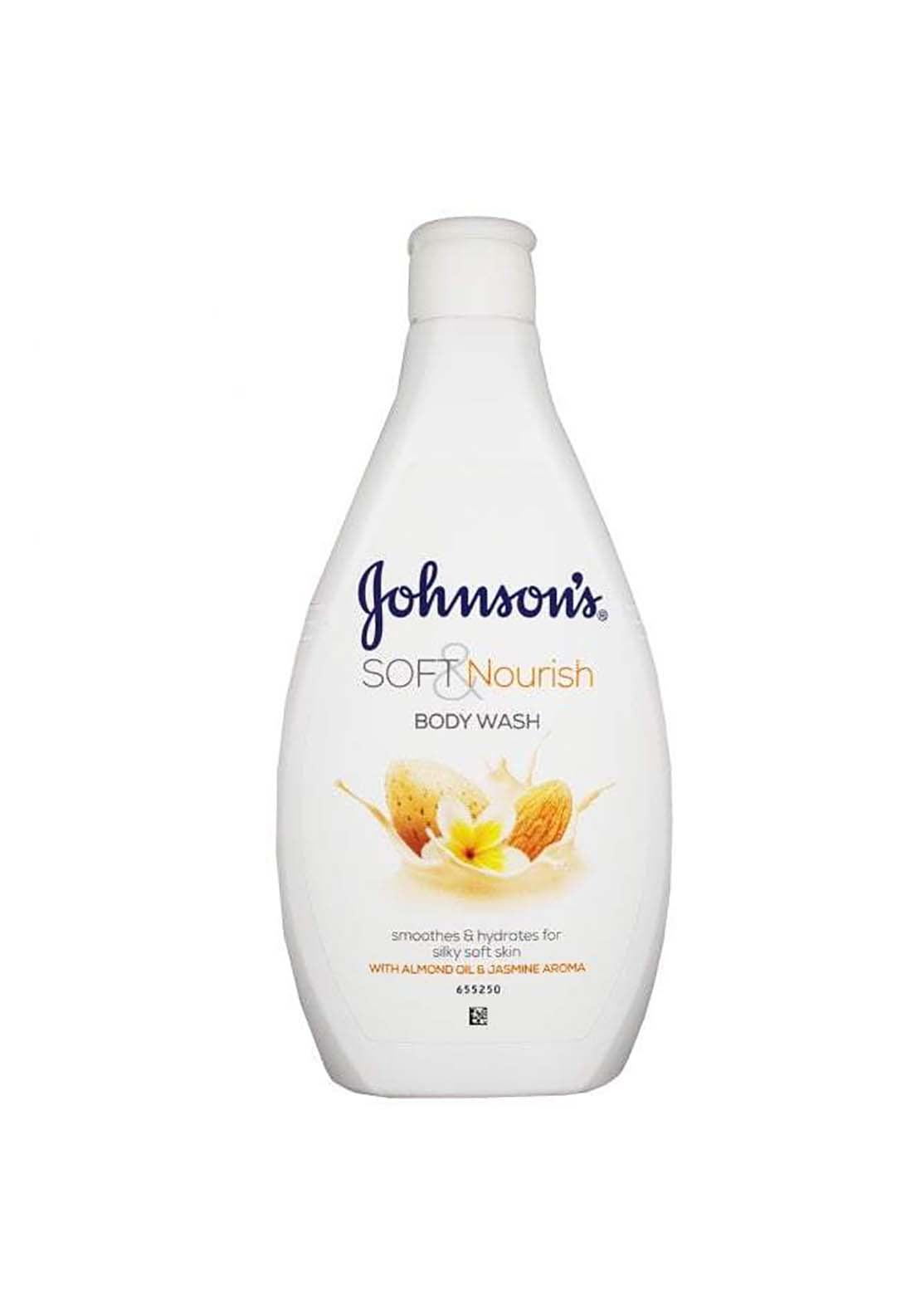 Johnson's Soft & Nourish Body Wash Almond Oil & Jasmine - 400ml — product packaging