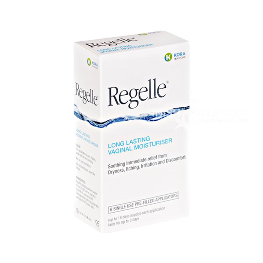 Regelle Long Lasting Vaginal Moisturiser - 6 Applicators — product packaging