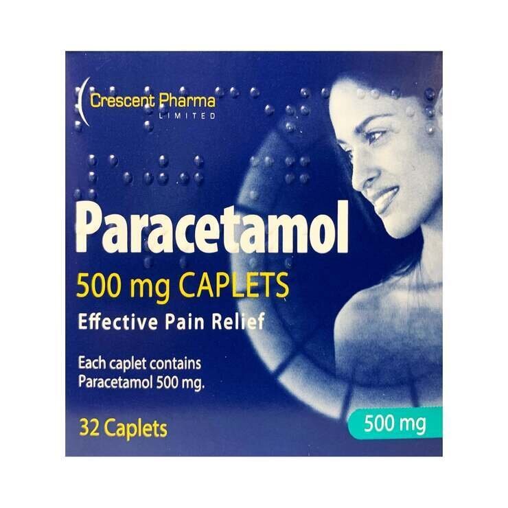 Paracetamol 500mg Caplets 32 tablets