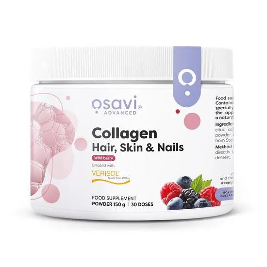 Osavi Collagen Hair, Skin & Nails Verisol Powder Wild Berry - 150g — product packaging