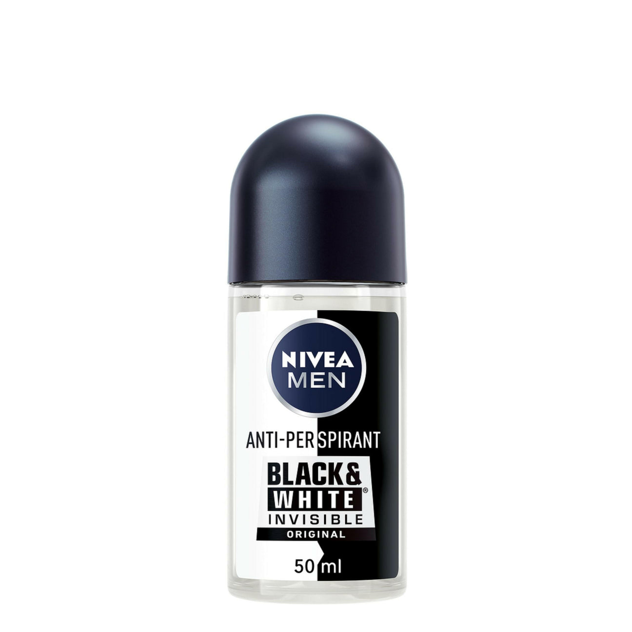 NIVEA MEN Black & White Original Anti-Perspirant Deodorant Roll-On - 50ml — product packaging