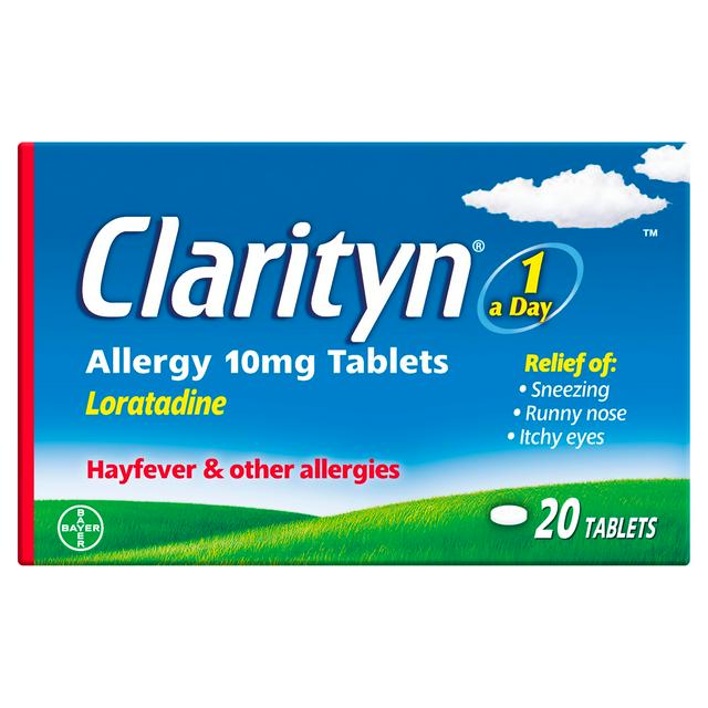Clarityn Loratadine 10mg Allergy Tablets - 20 Tablets — product packaging