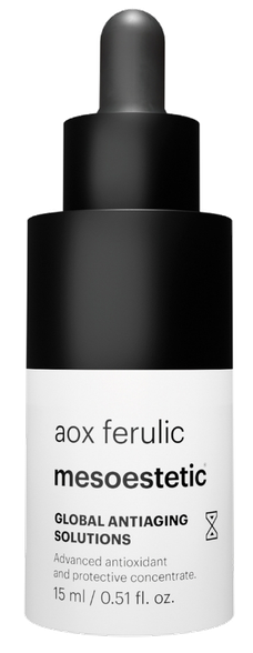 Mesoestetic AOX Ferulic Antioxidant Serum - 15ml — product packaging