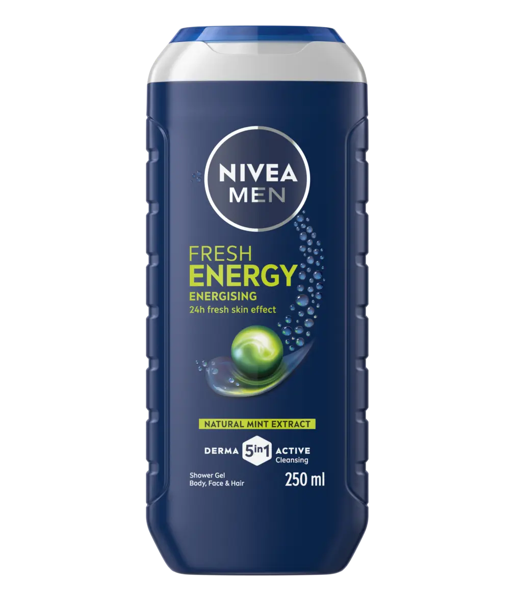 NIVEA MEN Fresh Energy 3-in-1 Shower Gel - 250ml — product packaging