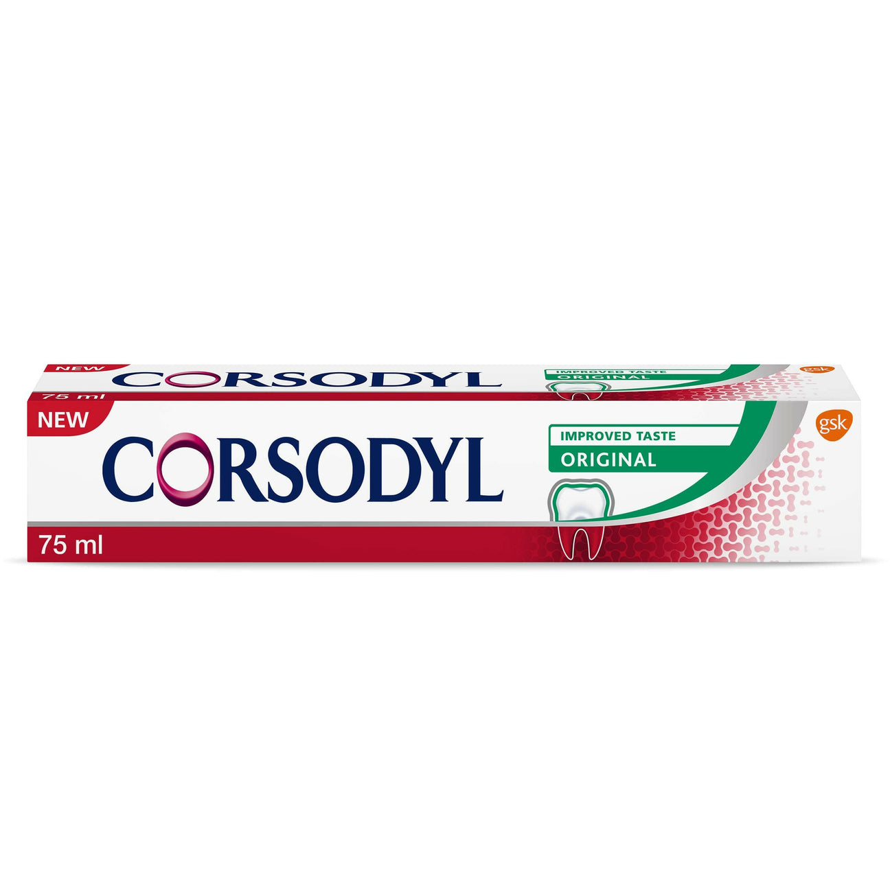 Corsodyl Original Fluoride Toothpaste - 75ml — product packaging