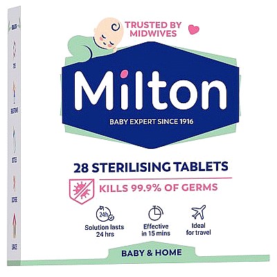 Milton Sterilising Tablets - 28 Tablets — product packaging