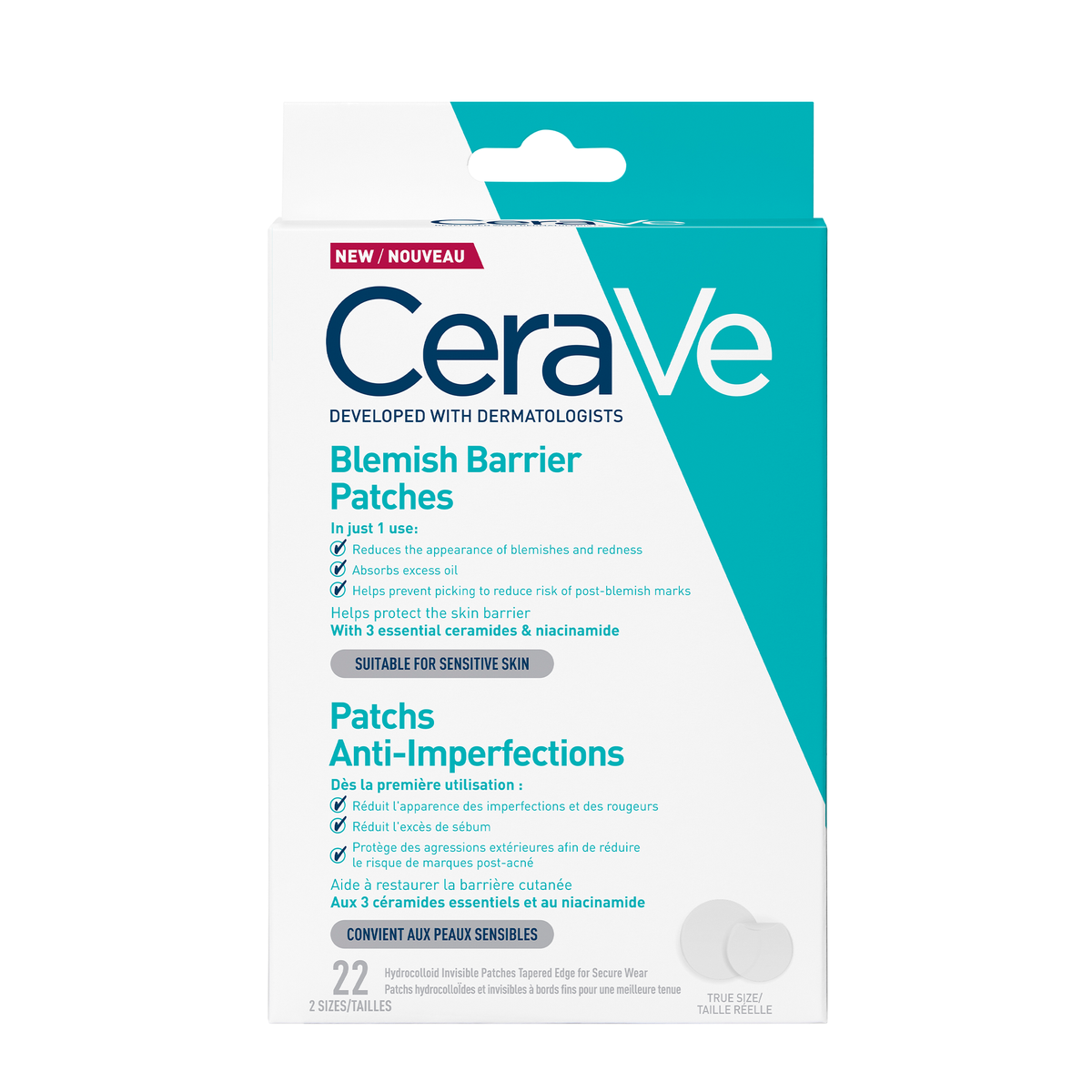 CeraVe Blemish Barrier Patches - 22 Patches — product packaging