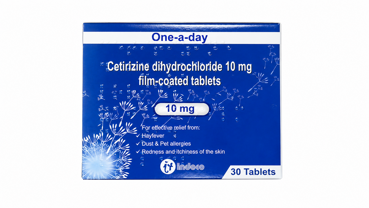 Cetirizine dihydrochloride 10mg Tablets - 30