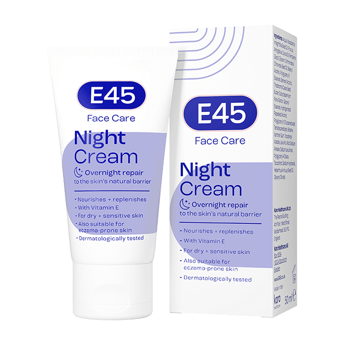 E45 Face Night Cream for Dry & Sensitive Skin - 50ml — product packaging