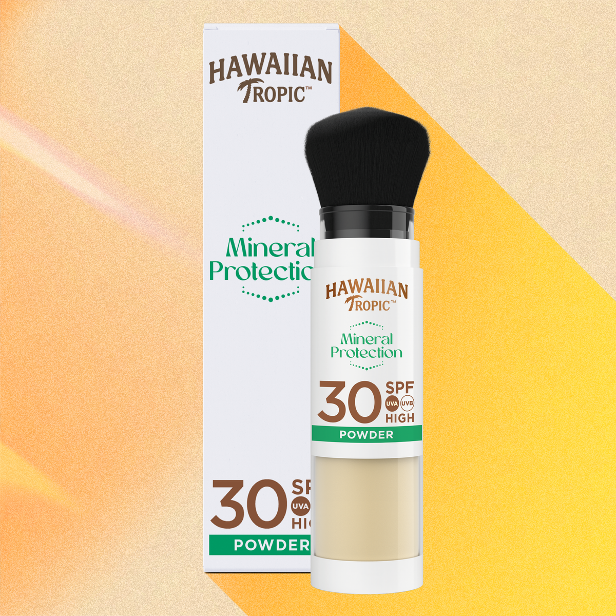 Hawaiian Tropic Mineral Protection Powder Brush SPF30 - 4.25g — product packaging