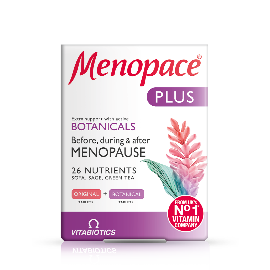 Vitabiotics Menopace Plus Dual Pack - 28 Tablets + 28 Botanical Tablets — product packaging