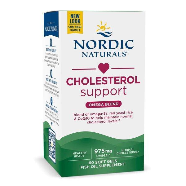 Nordic Naturals Cholesterol Support Omega Blend with Red Yeast Rice & CoQ10 - 60 Soft Gels — product packaging