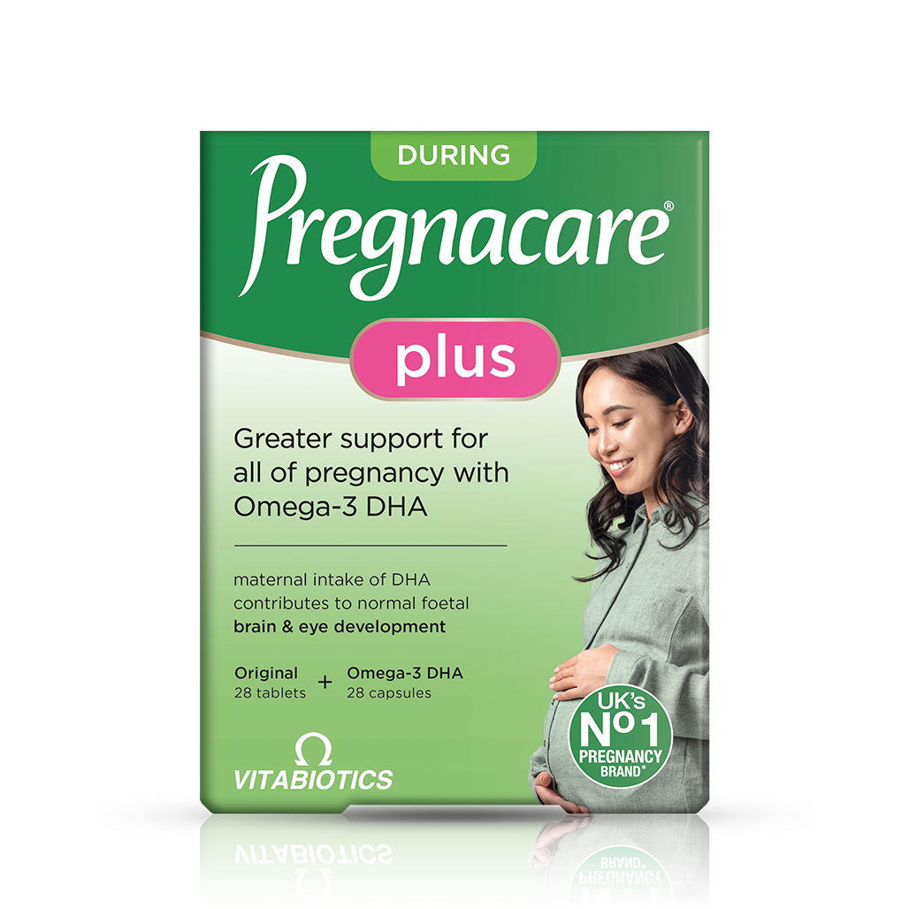 Vitabiotics薇塔贝尔 pregnacare plus 加强版 孕妇备孕孕期营养片复合维生素矿物质Omega-3 叶酸DHA plus 孕早期(0-5个月)28+30粒