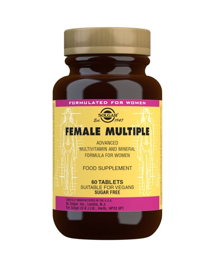 Solgar Female Multiple Multivitamin & Mineral Tablets - 60 Tablets — product packaging