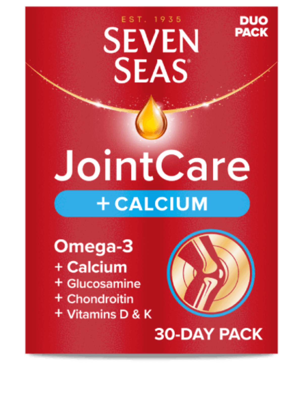 Seven Seas Jointcare 姜黄含葡萄糖胺、Omega-3 和姜黄 30 天双包装 (30+30)