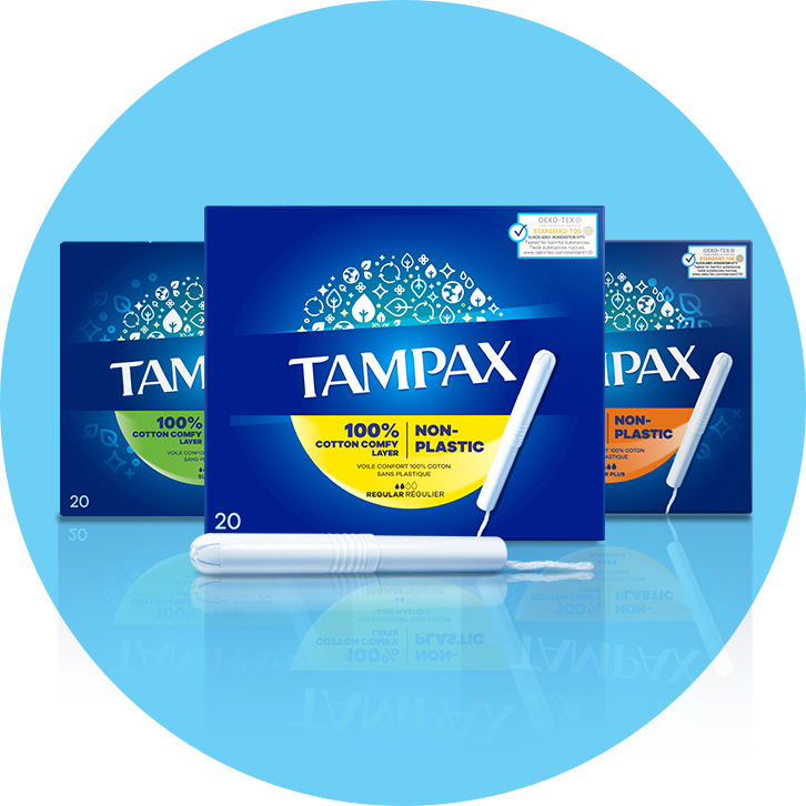 Tampax Cardboard Applicator Tampons Regular / Super / Super Plus - 20 Tampons — product packaging
