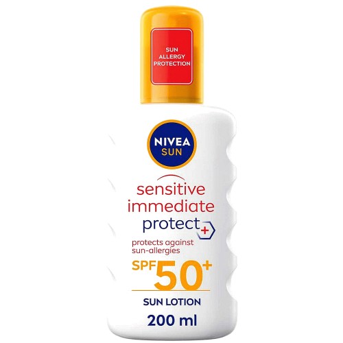 NIVEA SUN Sensitive Immediate Protect Sun-Allergy Spray SPF50+ - 200ml — product packaging