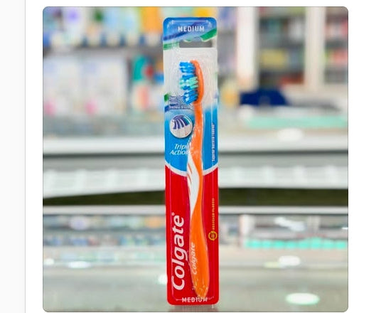Colgate Triple Action Medium Toothbrush - 1 Toothbrush — product packaging