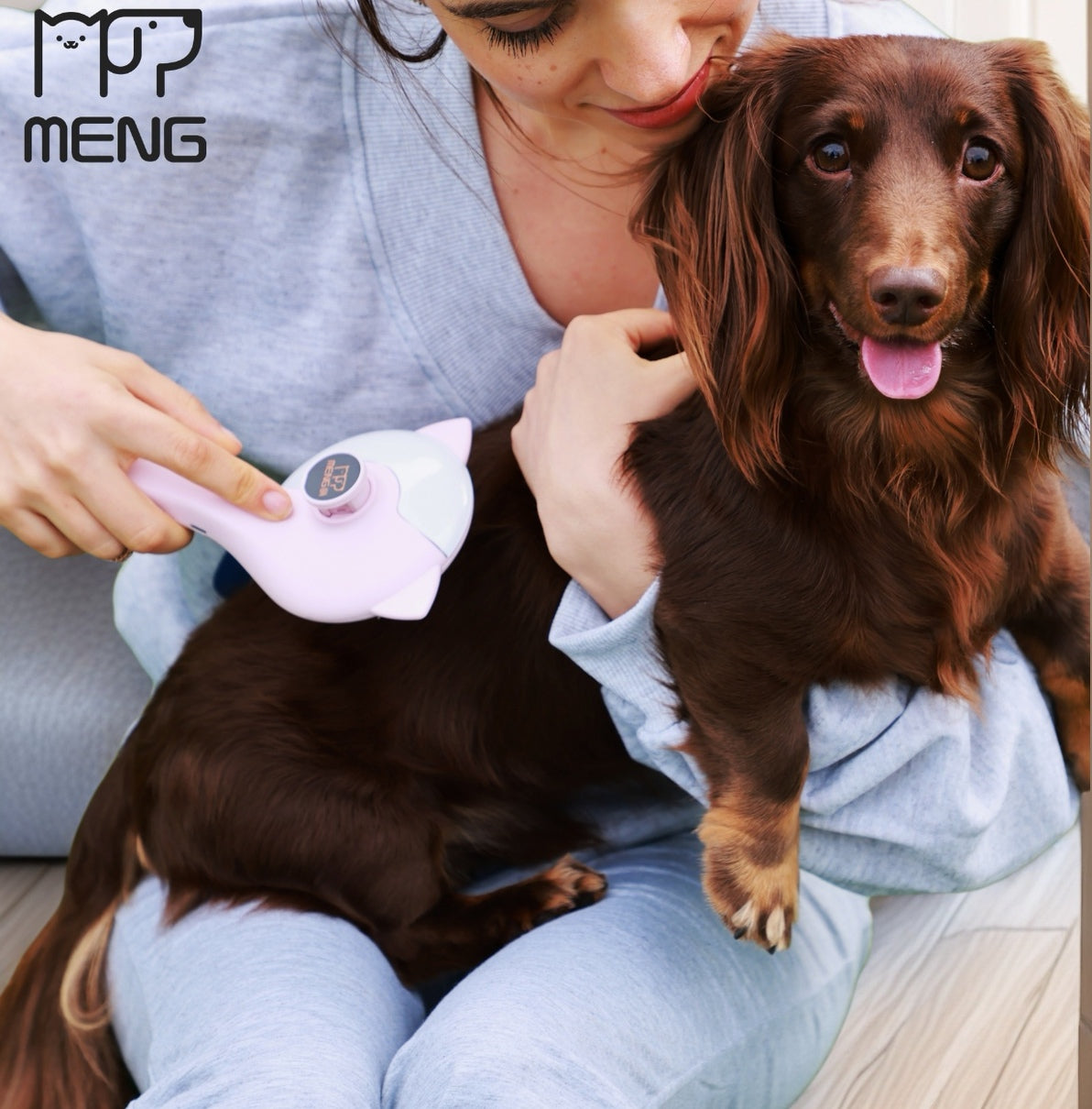 Monbijou Groomit Pet Care Comb - Odor Removal, Skin Health, and Shedding Solution