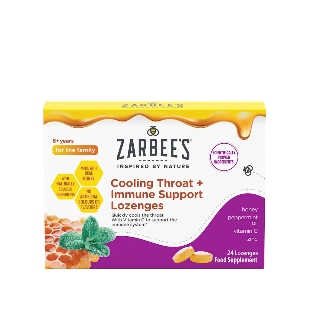 Zarbee’s Cooling Throat & Immune Support Lozenges 镇静护喉&免疫支持润喉糖