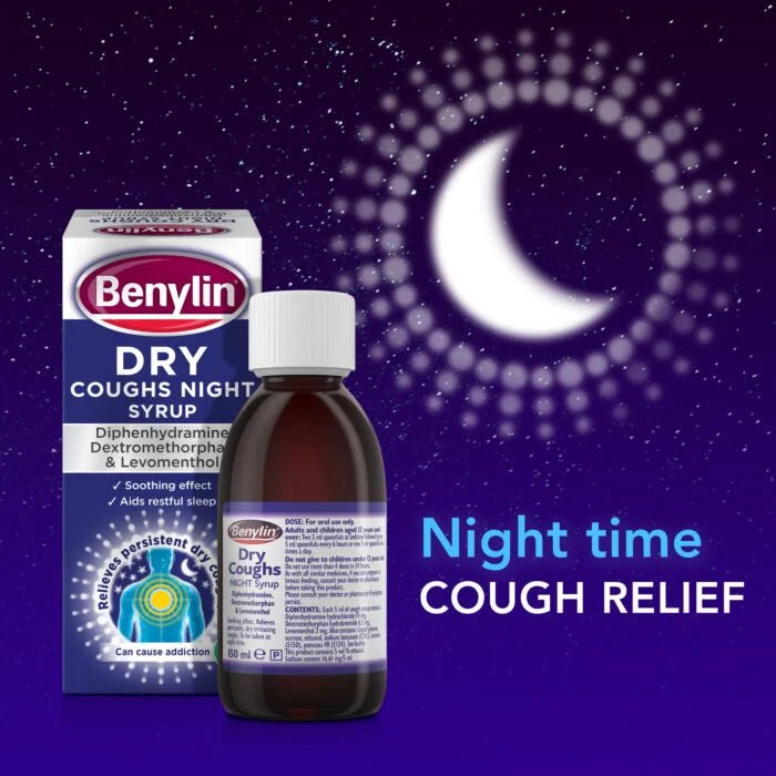 Benylin Dry Coughs Night Syrup 150ml