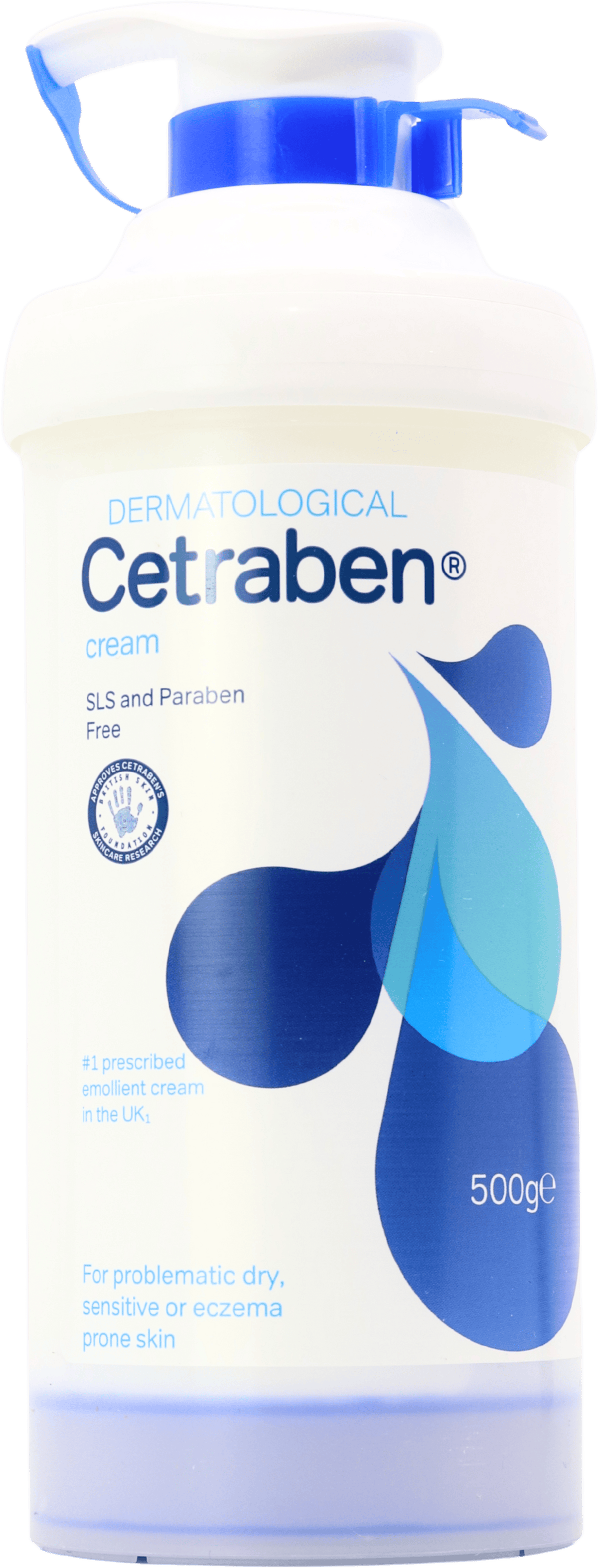 Cetraben Emollient Cream Pump - 500g — product packaging