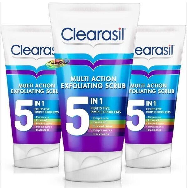 Clearasil多效合一磨砂洁面乳 5合1 150毫升