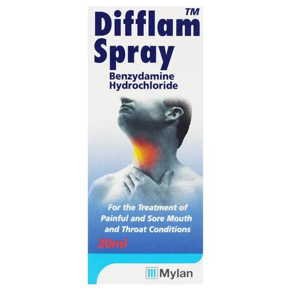 Difflam Difflam Spray 30ml 缓解喉咙疼刀片桑咽喉痛喷雾 30ml Difflam Spray 30ml