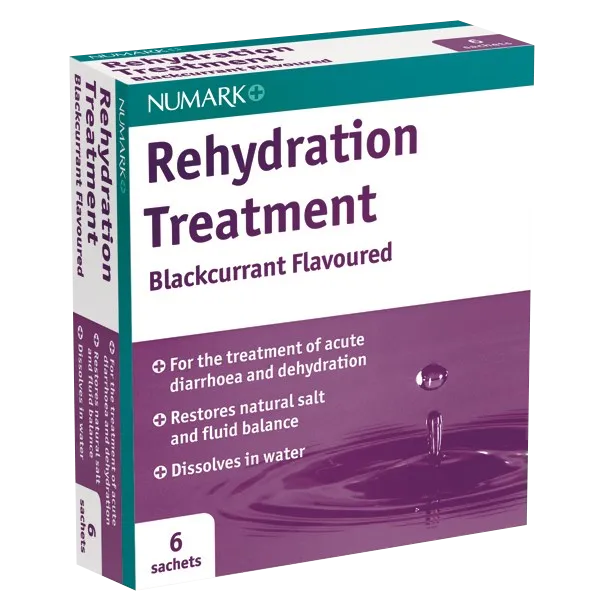 Numark Rehydration Treatment Sachets - 6 Sachets — product packaging