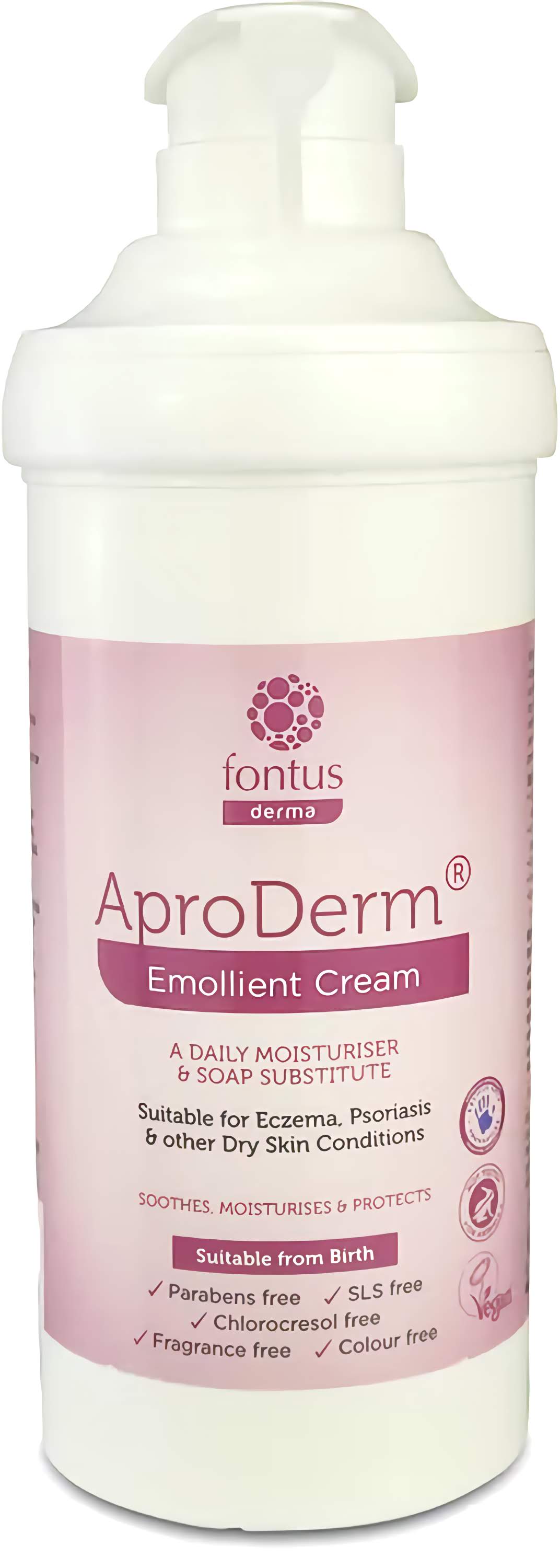 Aproderm Emollient Cream White Soft Paraffin 15% / Liquid Paraffin 6% - 500g — product packaging