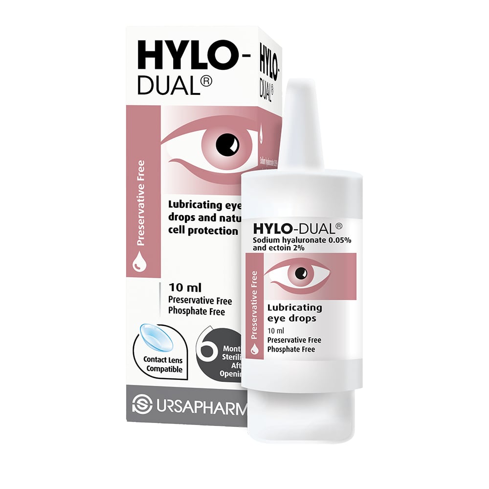 Hylo-Dual Preservative-Free Eye Drops with Ectoine - 10ml — product packaging