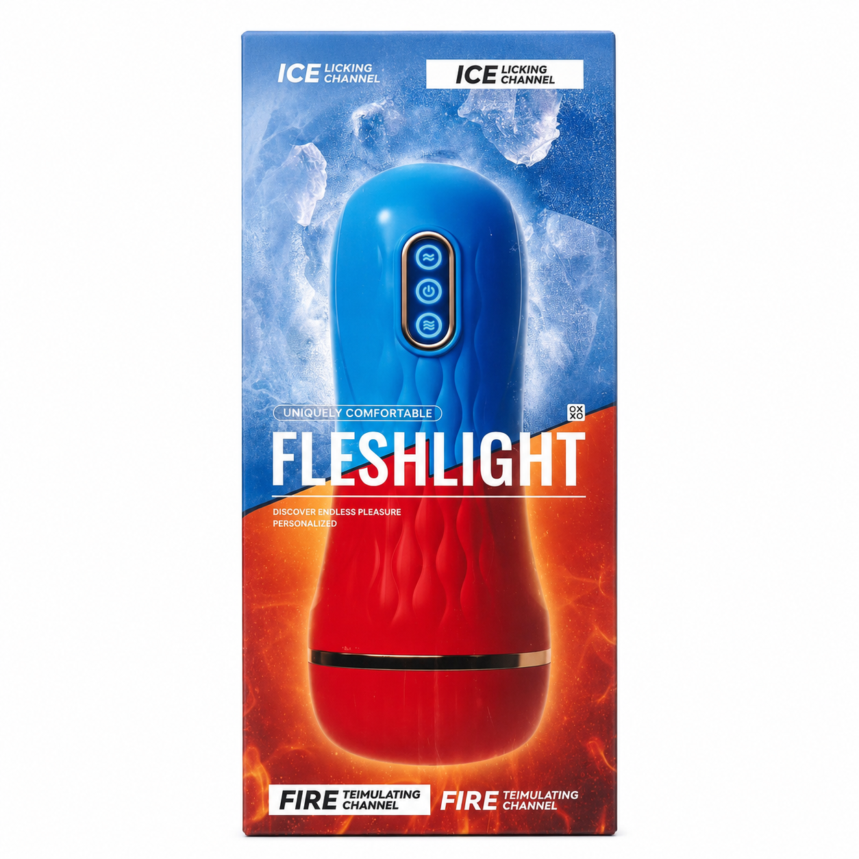 Ice & Fire Channel Male Masturbator Cup