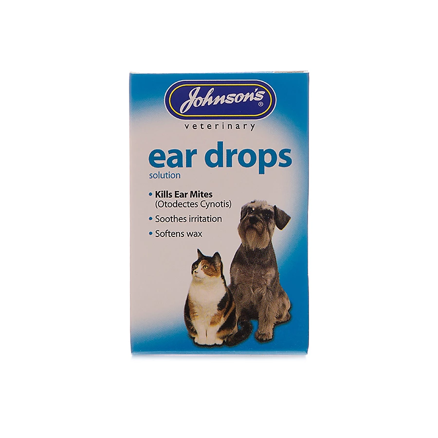 Johnson's Veterinary Ear Drops for Cats & Dogs 15ml