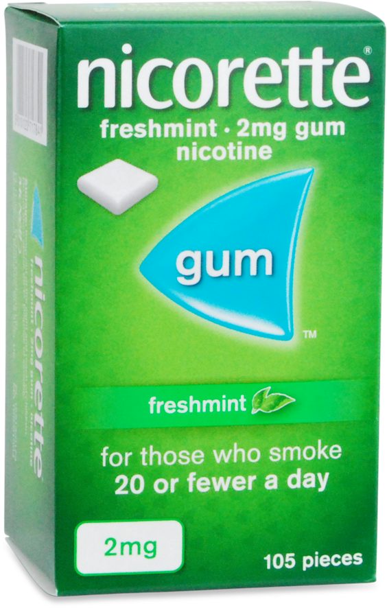 Nicorette Freshmint 2mg Nicotine Gum - 105 Pieces — product packaging