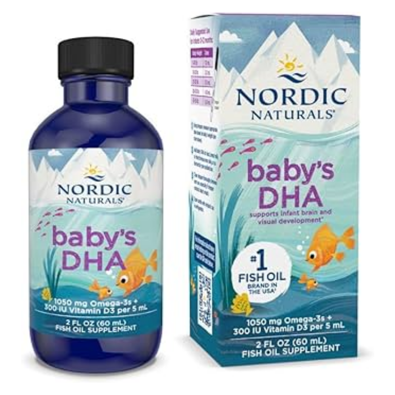 Nordic Naturals Baby's DHA 1050mg Omega-3 + Vitamin D3 Liquid 60ml