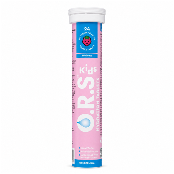 O.R.S Kids Strawberry Hydration Tablets - 24 Tablets