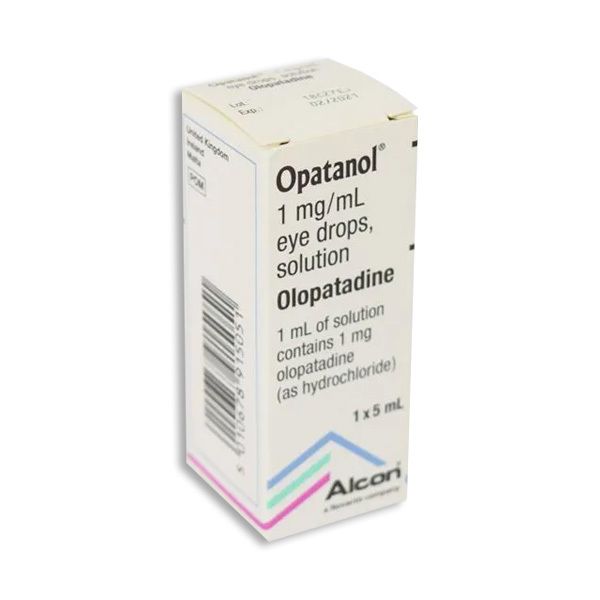 包装图:Opatanol 滴眼液(Olopatadine 奥洛他定 1mg/ml)– 5ml — 仅供参考,包装可能不同