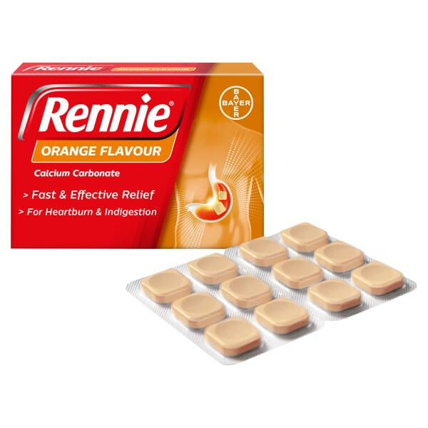 Rennie Heartburn & Indigestion Relief 24 Tablets 有效缓解胃灼热、消食片和胃酸反流